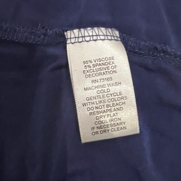 Cable & Gauge royal blue open grommet knit top size small - Picture 8 of 8